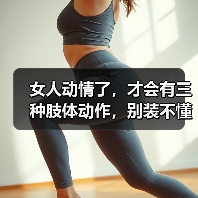 女人动情了，才会有三种肢体动作，别装不懂（图1）