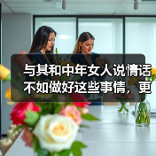 与其和中年女人说情话不如做好这些事情，更让对方安心（图1）