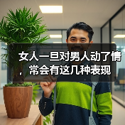女人一旦对男人动了情，常会有这几种表现（图4）