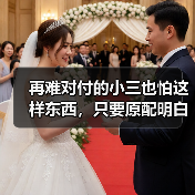 再难对付的小三也怕这样东西，只要原配明白，小三就无戏可唱了（图1）