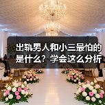 出轨男人和小三最怕的是什么?学会这么分析,小三立马就没戏唱了(图1) 出轨男人和小三最怕的是什么?学会这么分析,小三立马就没戏唱了(图1)