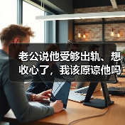 老公说他受够出轨、想收心了,我该原谅他吗?(图2) 老公说他受够出轨、想收心了,我该原谅他吗?(图2)