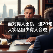 面对男人出轨,这20句大实话很少有人会说,但是原配必须要听懂(图3) 面对男人出轨,这20句大实话很少有人会说,但是原配必须要听懂(图3)
