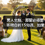 男人出轨,原配必须要听明白的15句话,如果你读懂了,小三没戏唱(图1) 男人出轨,原配必须要听明白的15句话,如果你读懂了,小三没戏唱(图1)