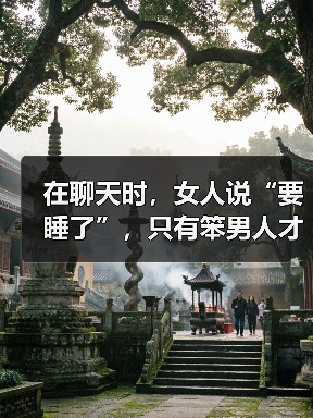 在聊天时,女人说“要睡了”,只有笨男人才会回复“晚安”(图3) 在聊天时,女人说“要睡了”,只有笨男人才会回复“晚安”(图3)