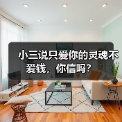 小三说只爱你的灵魂不爱钱,你信吗?(图2) 小三说只爱你的灵魂不爱钱,你信吗?(图2)