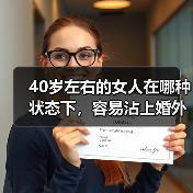 40岁左右的女人在哪种状态下,容易沾上婚外的感情?(图2) 40岁左右的女人在哪种状态下,容易沾上婚外的感情?(图2)
