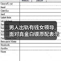 男人出轨有钱女领导,面对真金白银原配表示力不从心,该如何应对(图3) 男人出轨有钱女领导,面对真金白银原配表示力不从心,该如何应对(图3)