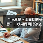 “Ta总是不明白我的意思”，吵架闹离婚怎么办？（图1）