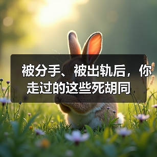 被分手、被出轨后,你走过的这些死胡同(图1) 被分手、被出轨后,你走过的这些死胡同(图1)
