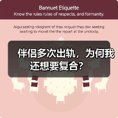 伴侣多次出轨,为何我还想要复合?(图2) 伴侣多次出轨,为何我还想要复合?(图2)