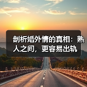 剖析婚外情的真相:熟人之间,更容易出轨(图1) 剖析婚外情的真相:熟人之间,更容易出轨(图1)