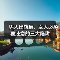 男人出轨后，女人必须要注意的三大陷阱（图4）