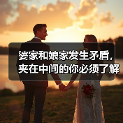 婆家和娘家发生矛盾,夹在中间的你必须了解这些事(图1) 婆家和娘家发生矛盾,夹在中间的你必须了解这些事(图1)
