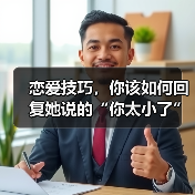 恋爱技巧，你该如何回复她说的“你太小了”才是最佳答案呢？（图4）