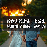 给女人的忠告:老公出轨后除了离婚,还可以用这三招挽回他(图3) 给女人的忠告:老公出轨后除了离婚,还可以用这三招挽回他(图3)