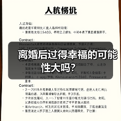 离婚后过得幸福的可能性大吗?(图2) 离婚后过得幸福的可能性大吗?(图2)