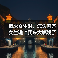 追求女生时,怎么回答女生说“我来大姨妈了!”才是最好的呢?(图3) 追求女生时,怎么回答女生说“我来大姨妈了!”才是最好的呢?(图3)