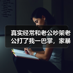 真实经常和老公吵架老公打了我一巴掌，家暴怎么处理（图1）