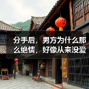 分手后,男方为什么那么绝情,好像从来没爱过一样?(图1) 分手后,男方为什么那么绝情,好像从来没爱过一样?(图1)