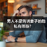 男人不愿告诉妻子的隐私有哪些?(图3) 男人不愿告诉妻子的隐私有哪些?(图3)