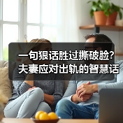 一句狠话胜过撕破脸?夫妻应对出轨的智慧话术(图3) 一句狠话胜过撕破脸?夫妻应对出轨的智慧话术(图3)
