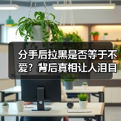 分手后拉黑是否等于不爱?背后真相让人泪目(图1) 分手后拉黑是否等于不爱?背后真相让人泪目(图1)