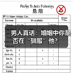 男人真话:婚姻中你是否在“驯服”他?(图3) 男人真话:婚姻中你是否在“驯服”他?(图3)