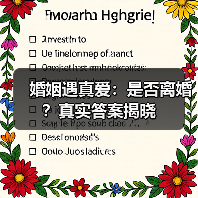 婚姻遇真爱:是否离婚?真实答案揭晓(图1) 婚姻遇真爱:是否离婚?真实答案揭晓(图1)