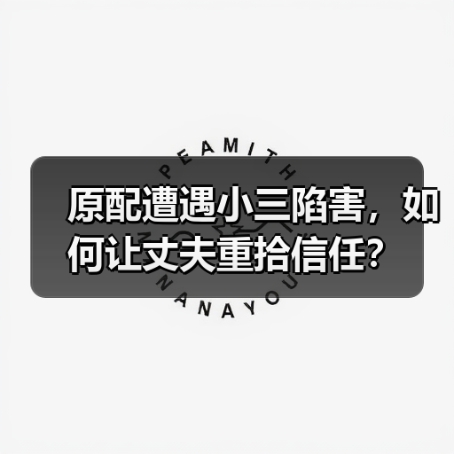 原配遭遇小三陷害，如何让丈夫重拾信任？（图1）