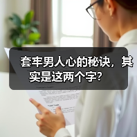 套牢男人心的秘诀，其实是这两个字？（图1）