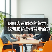 聪明人看似傻的智慧：吃亏服输舍得背后的真正道理（图4）