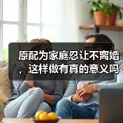 原配为家庭忍让不离婚，这样做有真的意义吗？（图3）