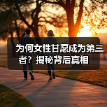 为何女性甘愿成为第三者？揭秘背后真相（图4）