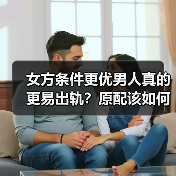 女方条件更优男人真的更易出轨？原配该如何应对？（图4）