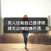 男人仗着自己是律师,肆无忌惮地搞外遇,原配制服他只用了三招(图2) 男人仗着自己是律师,肆无忌惮地搞外遇,原配制服他只用了三招(图2)