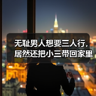 无耻男人想要三人行,居然还把小三带回家里住,原配要如何应对?(图4) 无耻男人想要三人行,居然还把小三带回家里住,原配要如何应对?(图4)