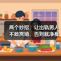 两个妙招，让出轨男人不敢离婚，否则就净身出户！