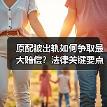 原配被出轨如何争取最大赔偿?法律关键要点解析(图2) 原配被出轨如何争取最大赔偿?法律关键要点解析(图2)