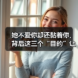 她不爱你却还黏着你,背后这三个“目的”让人意外!(图4) 她不爱你却还黏着你,背后这三个“目的”让人意外!(图4)