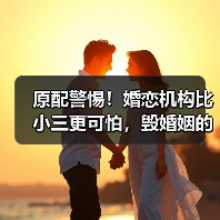 原配警惕!婚恋机构比小三更可怕,毁婚姻的真凶竟是...(图3) 原配警惕!婚恋机构比小三更可怕,毁婚姻的真凶竟是...(图3)