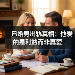 已婚男出轨真相：他爱的是利益而非真爱（图1）