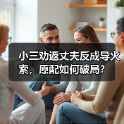 小三劝返丈夫反成导火索,原配如何破局?(图1) 小三劝返丈夫反成导火索,原配如何破局?(图1)