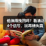他值得挽回吗?看清这4个信号,别再错失真爱(图2) 他值得挽回吗?看清这4个信号,别再错失真爱(图2)