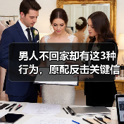 男人不回家却有这3种行为,原配反击关键信号来了!(图1) 男人不回家却有这3种行为,原配反击关键信号来了!(图1)