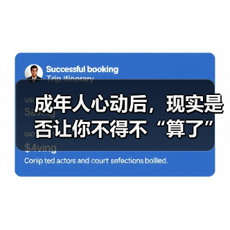 成年人心动后,现实是否让你不得不“算了”?(图1) 成年人心动后,现实是否让你不得不“算了”?(图1)