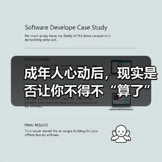 成年人心动后,现实是否让你不得不“算了”?(图3) 成年人心动后,现实是否让你不得不“算了”?(图3)