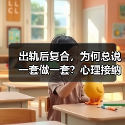 出轨后复合,为何总说一套做一套?心理接纳才是关键(图3) 出轨后复合,为何总说一套做一套?心理接纳才是关键(图3)