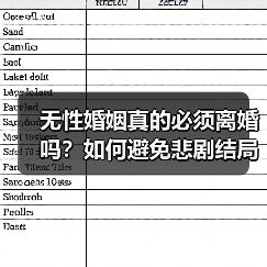 无性婚姻真的必须离婚吗?如何避免悲剧结局?(图4) 无性婚姻真的必须离婚吗?如何避免悲剧结局?(图4)