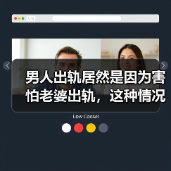 男人出轨居然是因为害怕老婆出轨,这种情况原配该如何分离小三?(图2) 男人出轨居然是因为害怕老婆出轨,这种情况原配该如何分离小三?(图2)